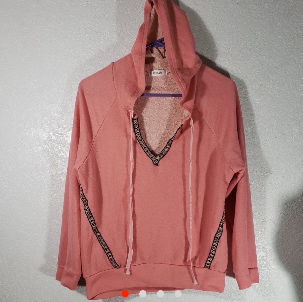 Persaya peachy pink hoodie